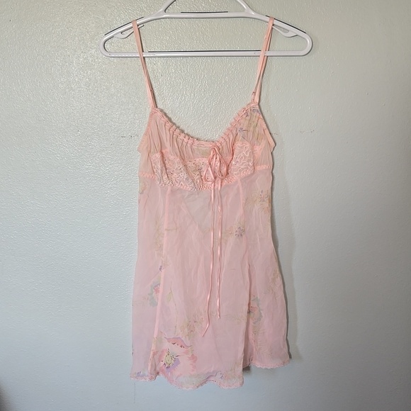Victoria's Secret Other - Victoria's Secret |*Rare*Vintage 100% Silk Pink Floral Slip Lingerie Size Medium